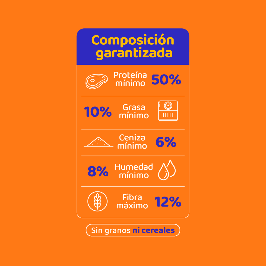 Mix de pollo, zanahoria y frutas